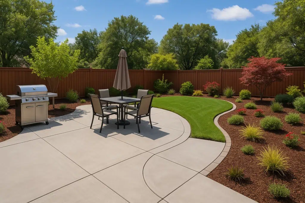 decorative concrete patio