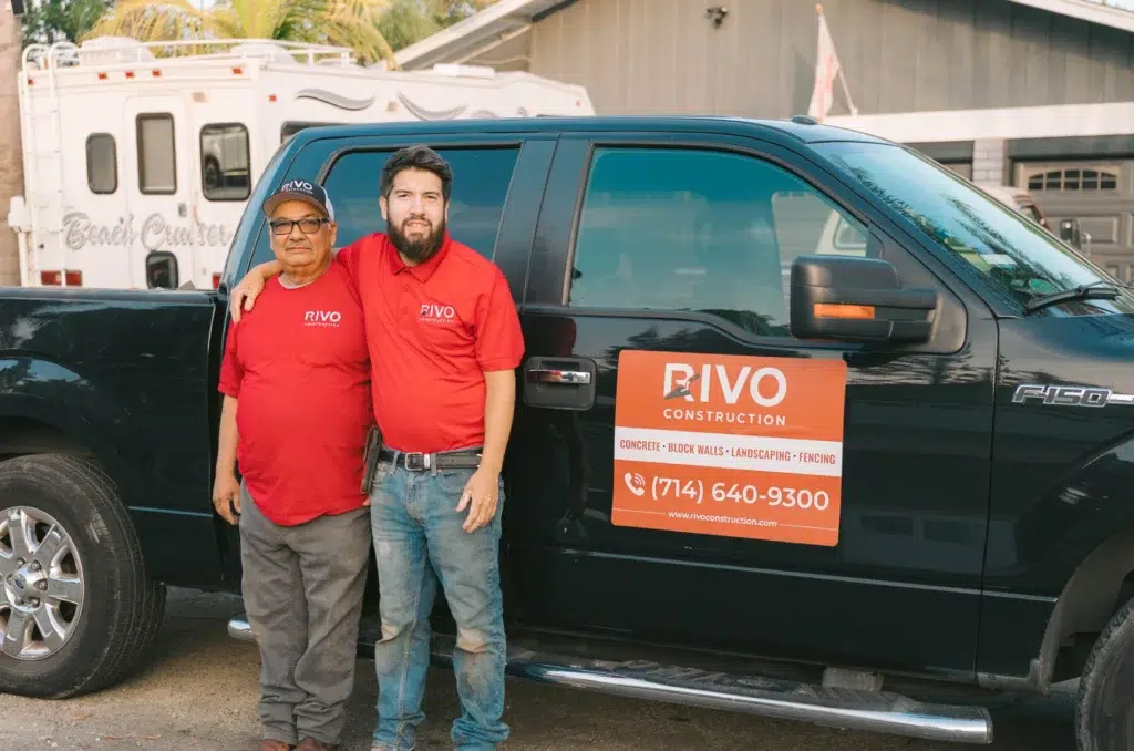 dad and son at RIVO Landscaping