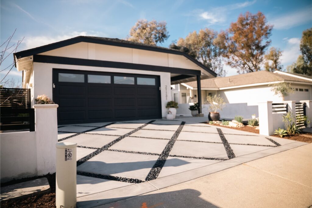 custom concrete driveway in south orange county